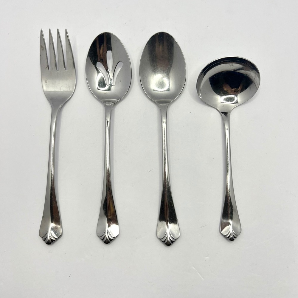 The Cellar Serving Hostess Set 4pc CLF31 Stainless Steel Flatware Japan‎ Retro